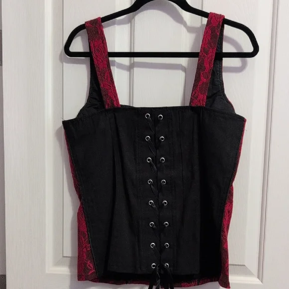 Hot Topic Red Bustier Camisole - Picture 2 of 5